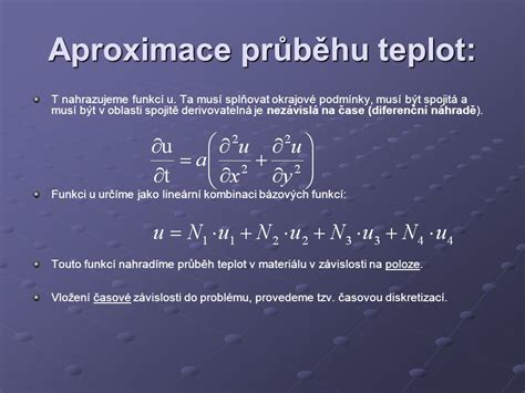 Simulace Teplotn Ch Cykl Metodou Kone N Ch Prvk Jakub Je Bek Petr