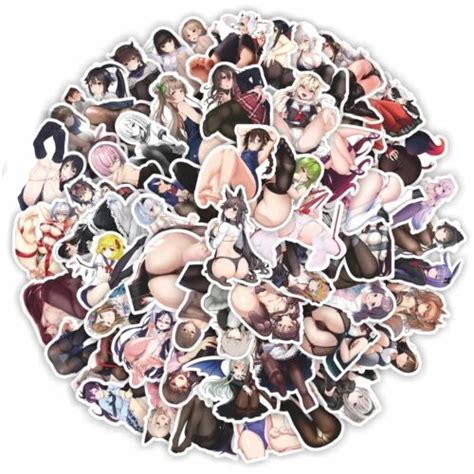 100PCS Anime Sexy Pinup Hentai Waifu Sexy Foot Girl Stickers Laptop