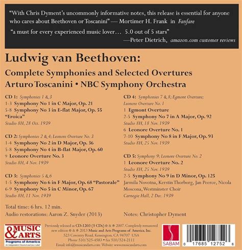 Ludwig Van Beet Ludwig Van Beethoven Complete Symphonies And Selected