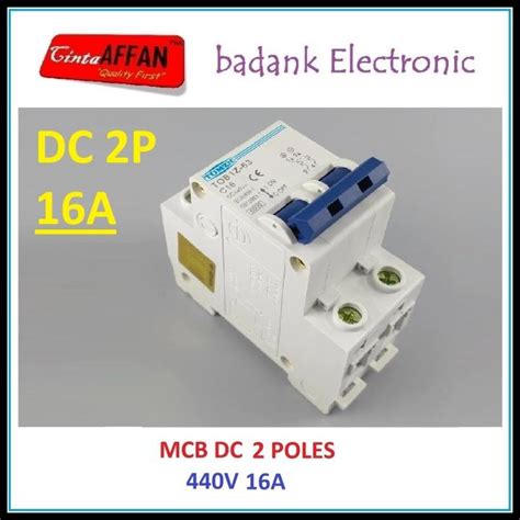 Jual Mcb Dc C16 16A 440V 2P Circuit Breaker Solar Pv Panel Surya Plts