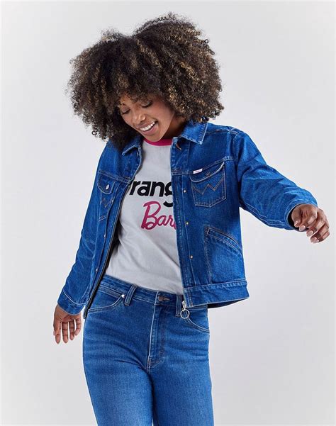 Wrangler Jen Spijkerjasje Blauw M Vrouw Bol