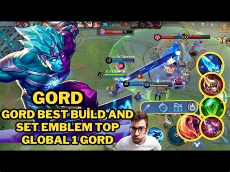 Gord Best Build And Set Emblem Top Global Gord Mobile Legends Youtube