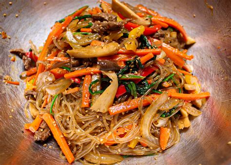 The Best Japchae Recipe Korean Glass Noodle Stir Fry 잡채 — Ahnesty Recipe Cart