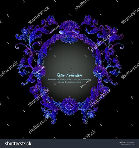 Border Frame Label Baroque Rococo Victorian Stock Vector Royalty Free