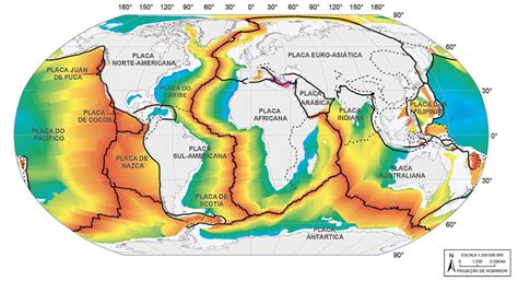 Placas Tectônicas e Crosta Oceânica Atlas Geográfico Escolar IBGE