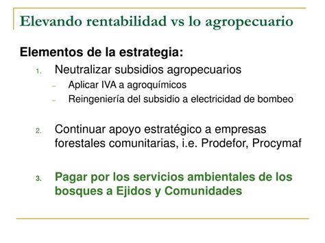 PPT Programa de Pago por Servicios Ambientales Hidrológicos de los