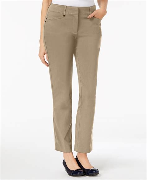 Jm Collection Straight Leg Curvy Fit Pants Created For Macys