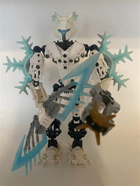 Lego Bionicle 8988 Glatorian Gelu Used Robot Complete Set Etsy