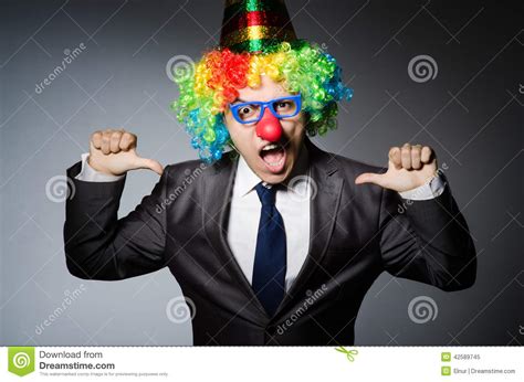 Clown Businessman Stock Image Image Of Holiday Humour 42589745