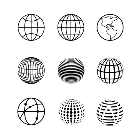 Premium Vector Globe Icon Template