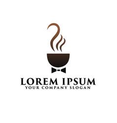 Creative Coffee Typography Logo Royalty Free Vector Image