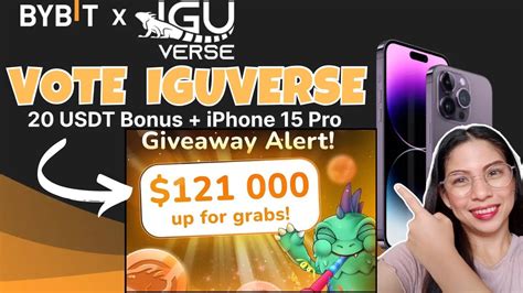 Iguverse K And Iphone Pro Giveaways Vote For Igu On Bybit