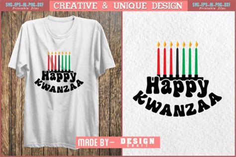 Happy Kwanzaa Svg Crafts T Shirt Design Graphic By Design Craft · Creative Fabrica