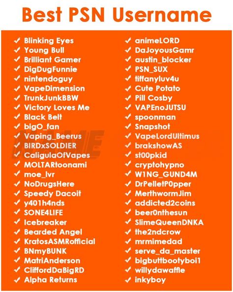 Psn Username Ideas Name Guider