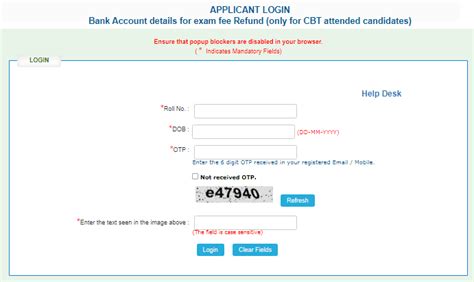 RRB NTPC Fee Refund Direct Link 2021