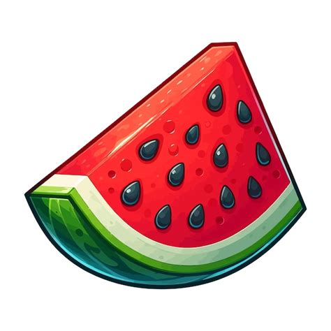 Premium Vector Cute Watermelon Vector Illustration