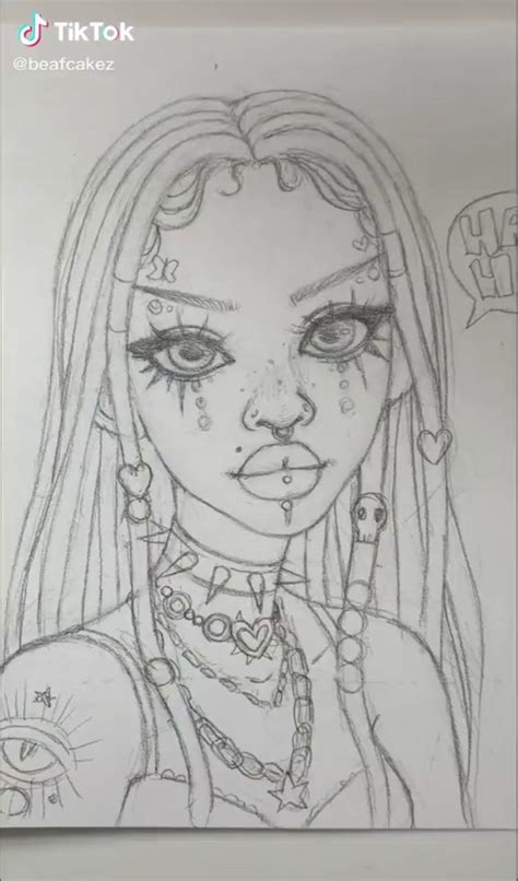 Beafcakez On Tiktok Indie Drawings Cool Art Drawings Art Sketches