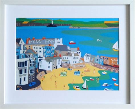 St Ives Cornwall Framed Art Print By Richard Lodey Etsy Uk