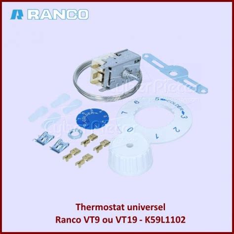 Thermostat Ranco Vt Ou Vt K L Pi Ces R Frig Rateur Co