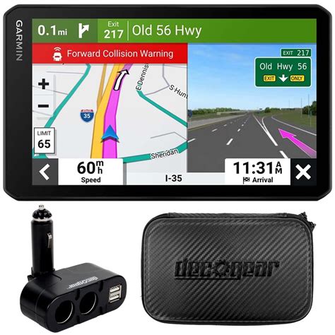 Garmin 010-02728-00 RVcam 795 7" RV GPS Navigator with Dash Cam Bundle with Deco Gear Dual DC12V ...