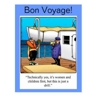 Funny Bon Voyage Postcards Zazzle