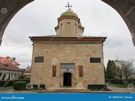 Entrance To Negru Voda Monastery in Campulung Muscel Romania Stock ...