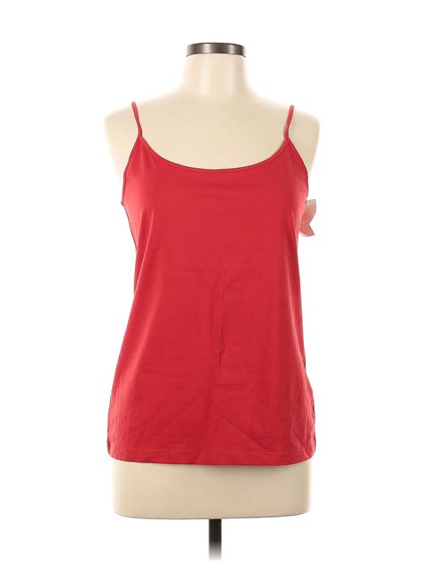 Ann Taylor Loft Solid Red Tank Top Size L 43 Off Thredup