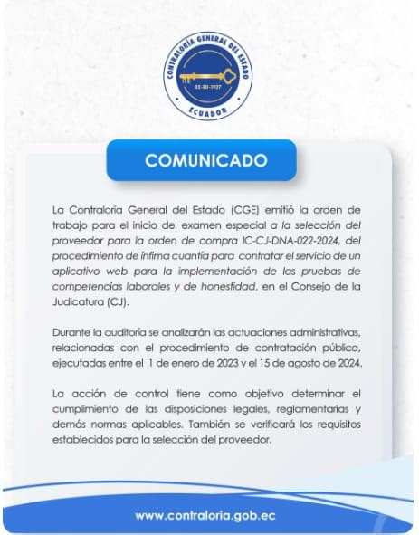 Concurso A Jueces De Cnj Está En Pausa Contraloría Inició Auditoría A