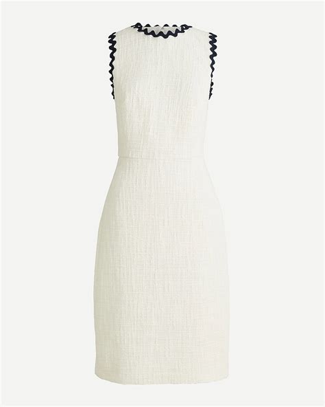 Jcrew Sheath Dress In Textured Tweed For Women