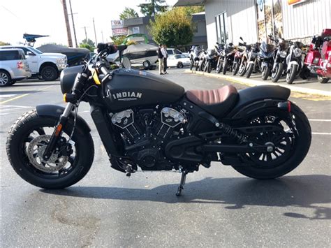 2019 Indian Scout® Bobber Abs Thunder Black Smoke Lynnwood Motoplex
