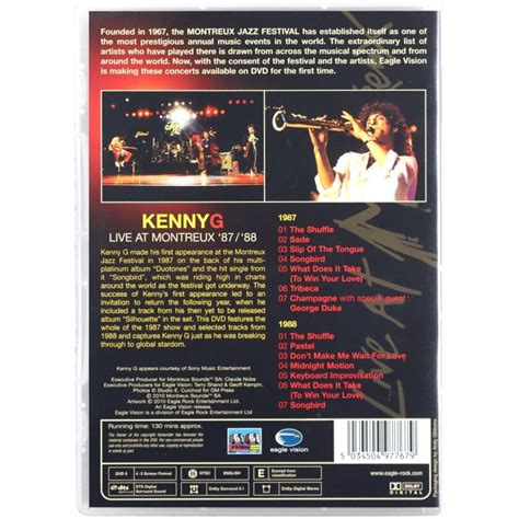 Kenny G Live At Montreux 1987 1988 DVD EMAG Bg