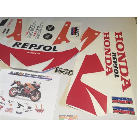 Adhesivos Moto Honda Originale CBR 600 2013 HRC Repsol