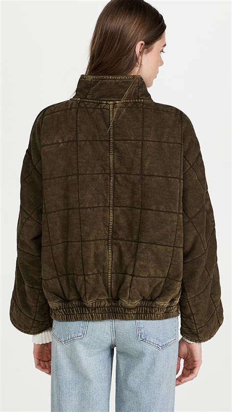 Free People Dolman Quilted Knit Jacket Shopbop