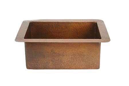 22" Copper Bar Sink | Copper Sinks Online