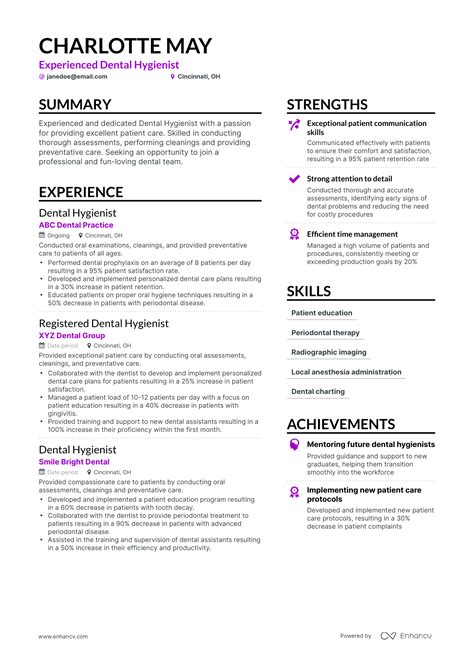 Dental Hygienist Resume Template Microsoft Word Resume Example Gallery