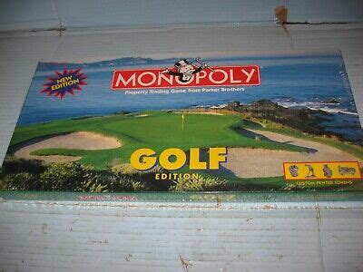 MONOPOLY GOLF Edition Board Game Custom PEWTER TOKENS Brand NEW Sealed