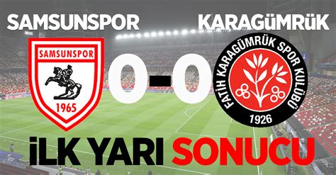 Samsunspor F Karag Mr K Lk Devre