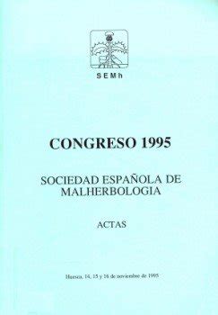 Congreso 1995 Sociedad Española de Malherbología Actas Amazon es