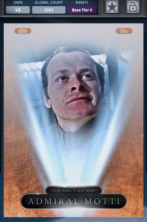 Star Wars Card Trader Digital Hutt Bronze 2021 Variant Tier 6 Admiral