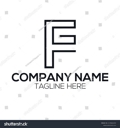 Letter FG Logo Design For Brand Royalty Free Stock Vector 2178626193