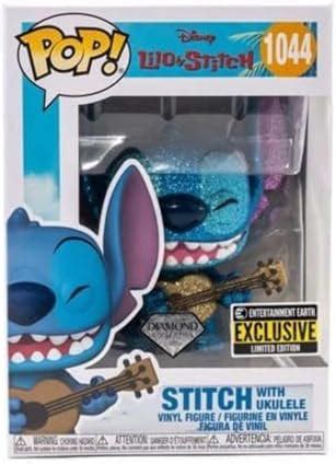 POP Funko Lilo Stitch Stitch With Ukulele Diamond Glitter Vinyl