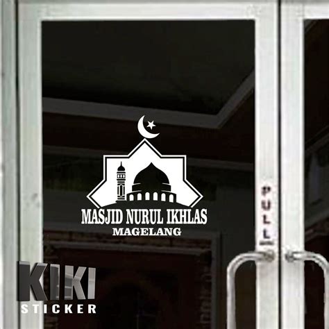 CUTTING STICKER STIKER KACA PINTU JENDELA MASJID MUSHOLLA