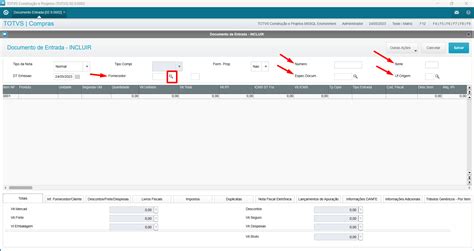 Compras Preenchimento Documento De Entrada Rfb Sistemas Consultoria