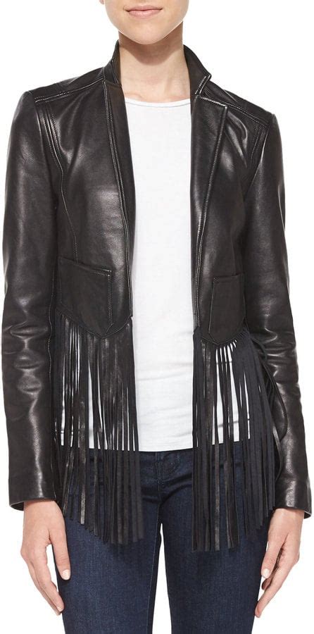 Black Fringe Jackets For Fall POPSUGAR Fashion