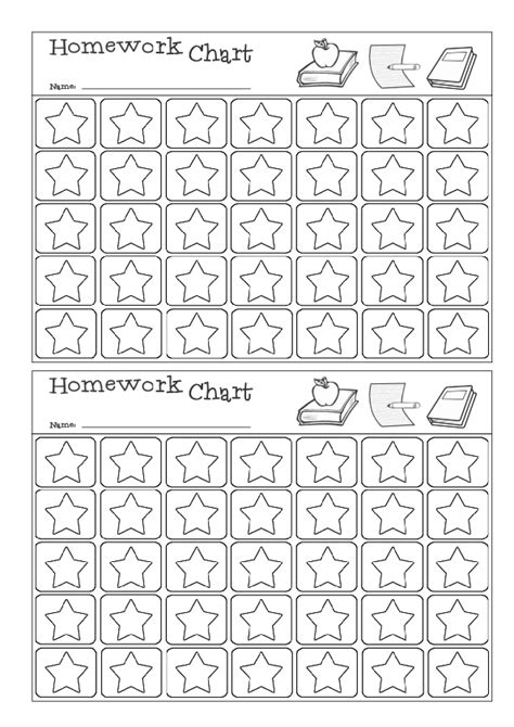 Homework Reward Chart