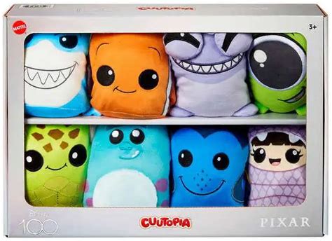 Disney Pixar Disney100 Cuutopia Pixar 5 Plush 8-Pack Mattel - ToyWiz