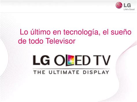 PPT Lo último en tecnología el sueño de todo Televisor PowerPoint