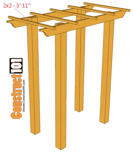 Garden Arbor Bench Plans - Construct101