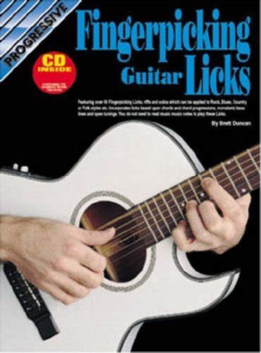 Fingerpicking Guitar Licks Cd Pack Progressive Duncan Trevor Uk Books