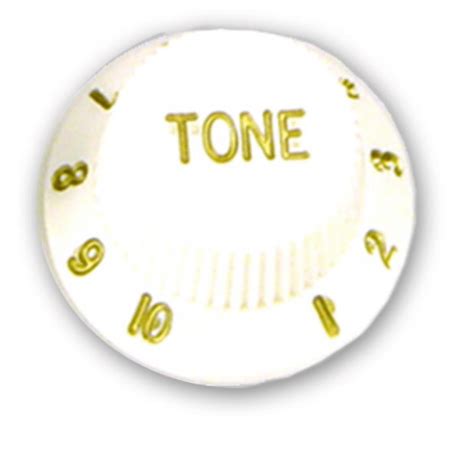 Knob Para Viol O Guitarra E Baixo Csr Kb Tone Branco Unidade